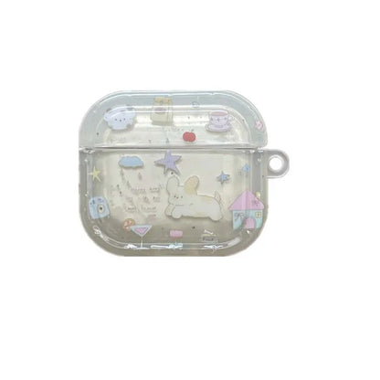 ✨Adorable Cartoon Hearts & Stars 🐶💖 Cute Animal Earphone Case for Apple AirPods! 🎧🌟 - Pixie Quill