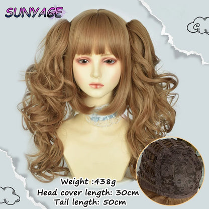 Kawaii Ombre Princess Double Ponytail Wig 💖✨