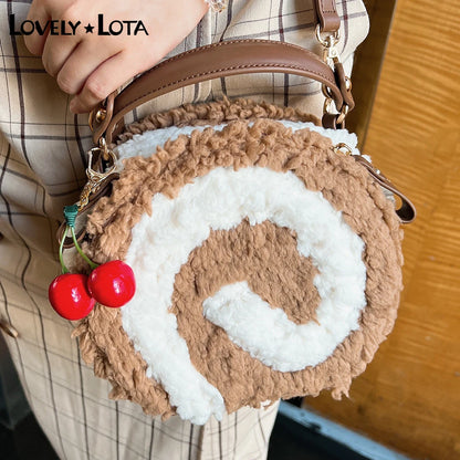 Kawaii Circular Lolita Crossbody Bag 🎀✨ Sweet Cure Handbag for Girls – Stylish JK Uniform Shoulder Bag 👜💖