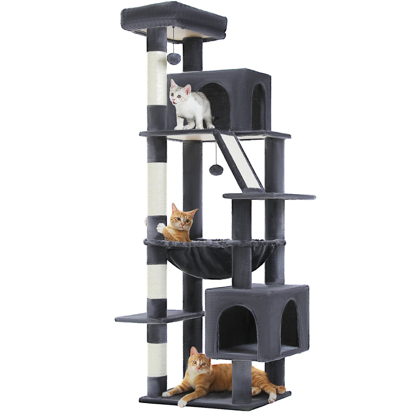 Cactus Cat Tree 71 Inch Tall Indoor Cat Tower With Multi Level Big Condo Pads 🐱🌵