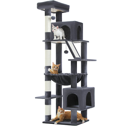 Cactus Cat Tree 71 Inch Tall Indoor Cat Tower With Multi Level Big Condo Pads 🐱🌵