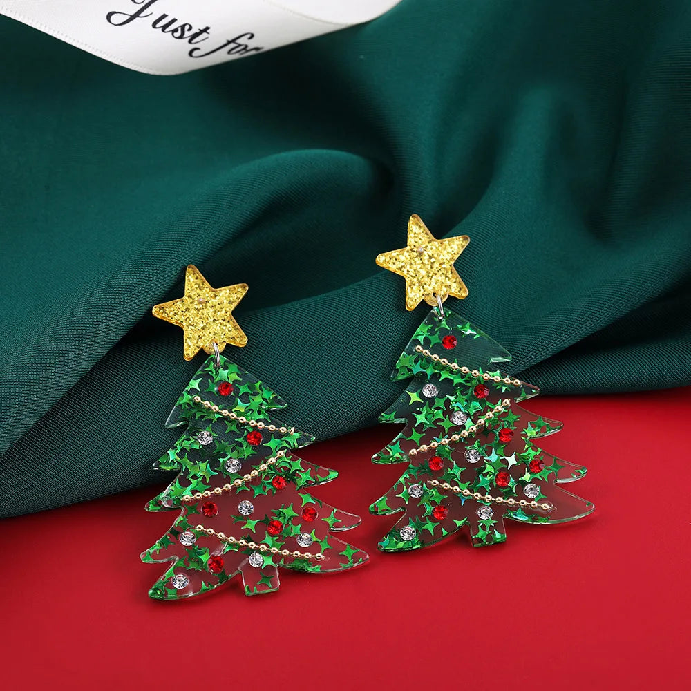 2 Piece Cute Christmas Elk Earrings Set Hypoallergenic Drop Jewelry For Women 🎄🦌