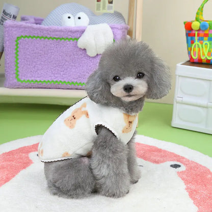 ❄️ Snug & Cute Pet Fleece Vest 🐾 Plush Sweater for Chilly Adventures! 🌟 Perfect for Tiny Paws! 🐶❤️