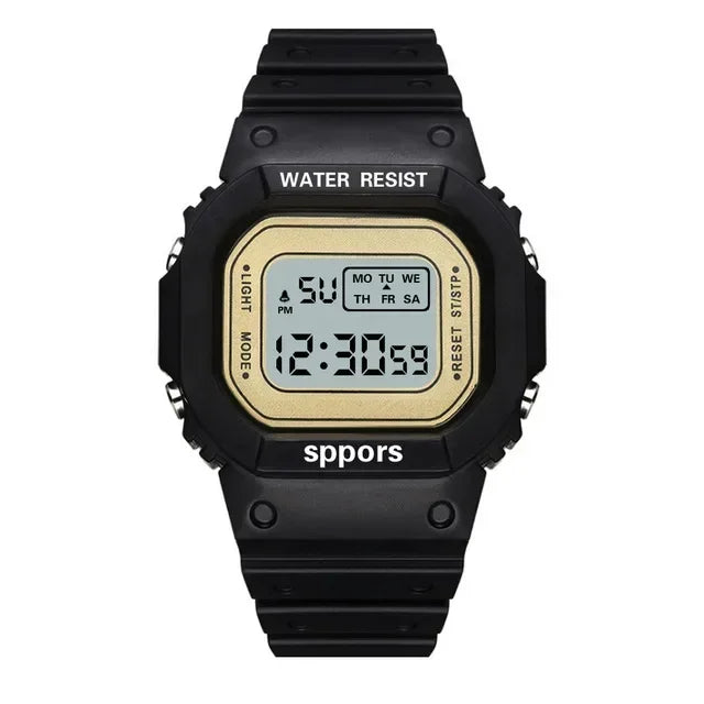 ✨ Kawaii LED Rainbow Wristwatch 🌈 | Cute & Colorful Sports Watch for Girls 🎀 | Waterproof Digital Timepiece 🎉