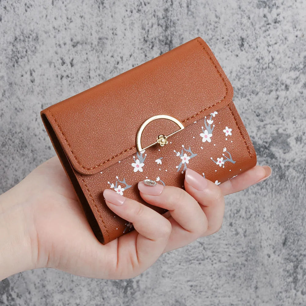 Adorable Bow & Floral Wallet 🌸💕 - Sweet Pink Purse for Girls, Perfect for Travel & Everyday Use! 🌼✨