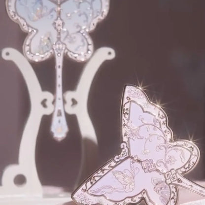 Kawaii Butterfly Makeup Mirror 🦋✨ | Flower Knows 8th Anniversary Handheld Vanity Delight 💖