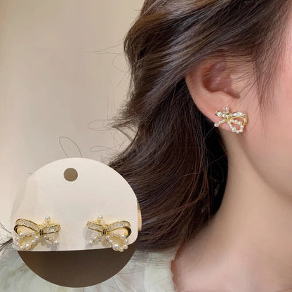 Kawaii Bow Knot Earrings ✨ |  925 Sterling Silver Tassel Jewelry for Women 💖 | Perfect Gift for Her 🎁