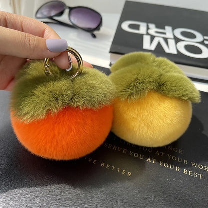 Furry Grape Keychain Plush Charm Cute Fur Accessory 🍇🧸
