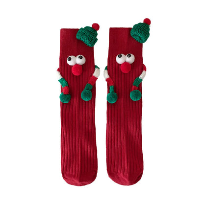Cute Christmas Cartoon Socks For Women Mid Calf Cozy Gift 🧦🎄🎁