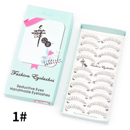 Adorable Manga Style False Eyelashes 10 Pairs Natural Full Strip Lashes For Anime Look Makeup ✨🐰🎀🌸