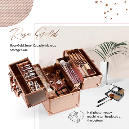 Kawaii Portable Makeup Case ✨💖 - Adorable Travel Cosmetics Organizer Box for Beauty & Jewelry 🌸💅
