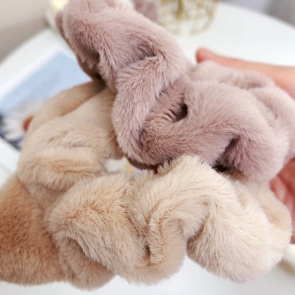 Kawaii Cat Ear Fluffy Hair Ties 🐾✨ | Cute Ponytail Holders & Scrunchies for Women 🌸💖