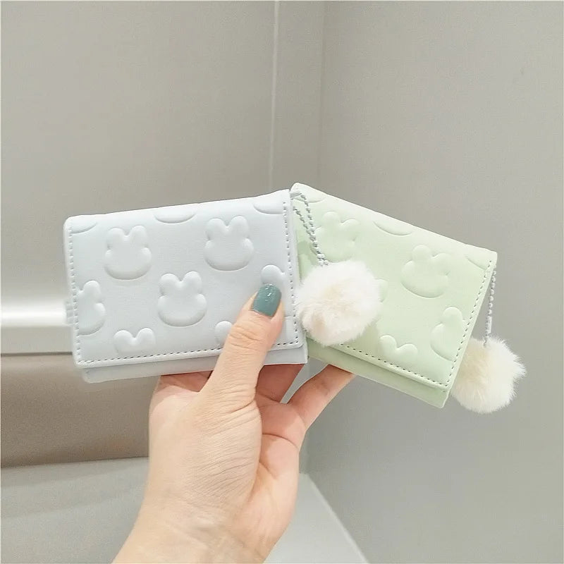 Adorable Rabbit Wallet 🐰✨ Cute Compact Coin Purse for Girls 🎀