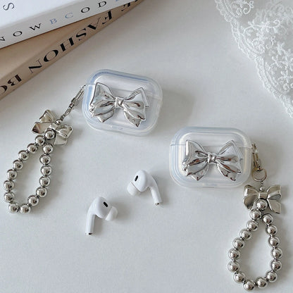 Kawaii Bow-Tastic AirPods Case 🎀✨ | Cute TPU Cover for Apple Pro 2 & 3rd Gen 🎧💖