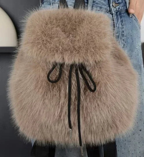 Kawaii Cozy Plush Backpack 🎒✨ | Adorable Large Capacity Women's Bag for Trendy Winter Adventures! ❄️💖