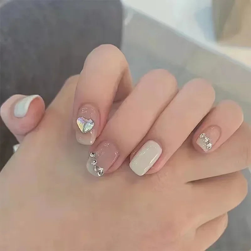 Cute Kawaii Bunny Press-On Nails 🐰✨ | 24 Pcs Full Coverage Acrylic Nail Art Set 🎨 | Reusable & Adorable Fake Nails with Tools! 💅🌸