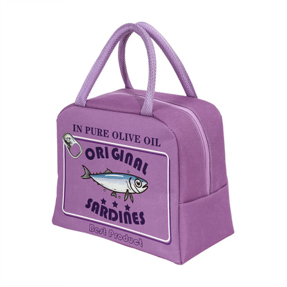 Kawaii Sardine Bento Bag 🎒✨ - Adorable & Portable Lunch Companion! 🐟🍱