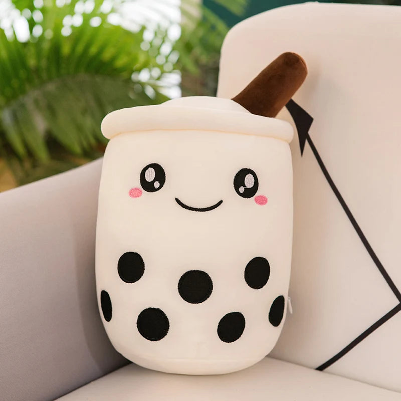 Bubble Tea Buddy ☕️🧸 Plushie - Cute Room Decor & Soft Hug Cushion 🎁✨ - Pixie Quill