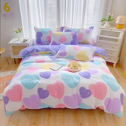 Charming Strawberry Dreamland Duvet Set 🍓✨ Cozy Kawaii Bedding for Sweet Sleep!