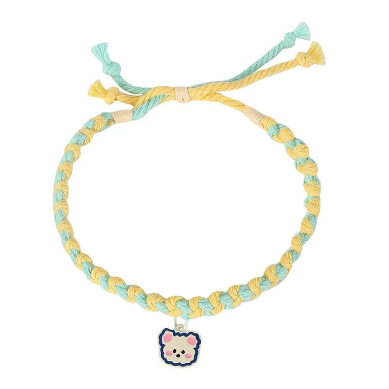 🐻💕 Cute Bear Buddy Cat Collars - Fun & Adjustable Style for Your Purrfect Companion! 🐾💖