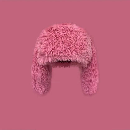 Whimsical Rabbit Ears Plush Hat Winter Warmth Ear Protection Women Beanie 🐰