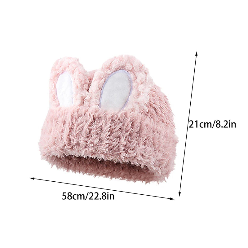 🐰 Cozy Kawaii Rabbit Ears Beanie 🎩 - Unisex Warm Hip Hop Hat for All Seasons! 🌟
