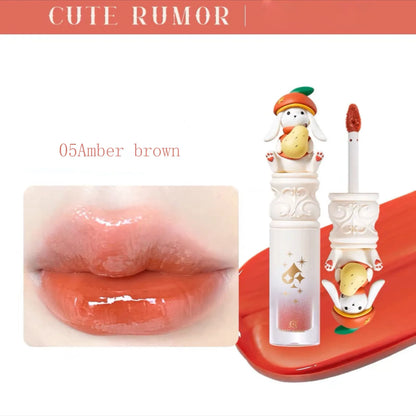💖 Kawaii Lip Plump Gloss 🌸 Hydrating Lip Oil for Soft, Smooth Lips 💦 Perfect Gift for Her 🎁