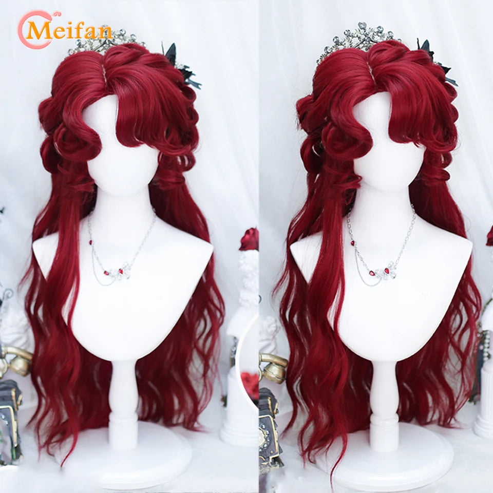 Kawaii Ombre Pink & Blonde Long Straight Wig 🎀✨ - Cute Lolita Cosplay Hair for Parties & Halloween! 🌸🖤