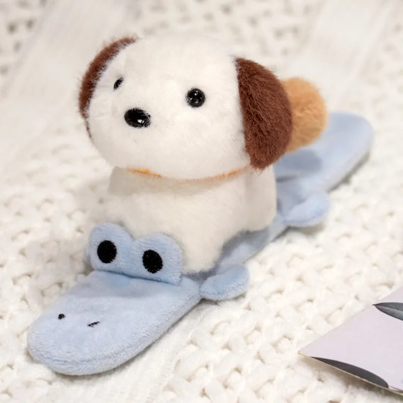 Kawaii Capybara & Friends Plush Wristband Bracelet 🐾✨ Adorable Animal Snap Wrap for Kids - Fun Gift Idea!