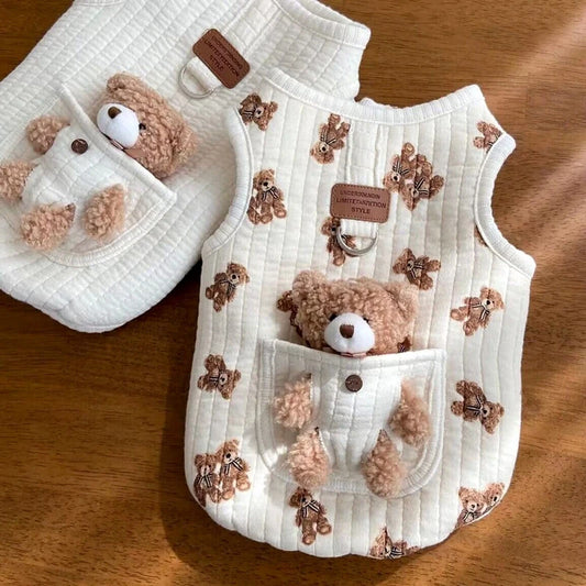 Kawaii Cozy Cartoon Vest for Small Pups 🐾✨