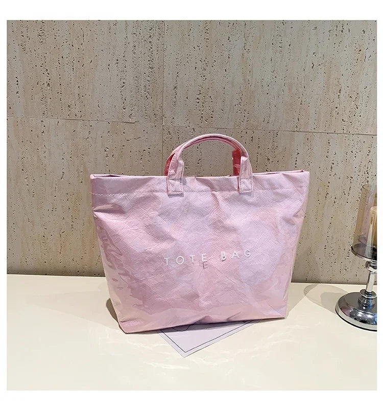 Kawaii Chic Clear Tote Bag 🌈✨ | Stylish & Spacious Velcro Handbag for Women 👜💕 | Perfect for Casual Outings!