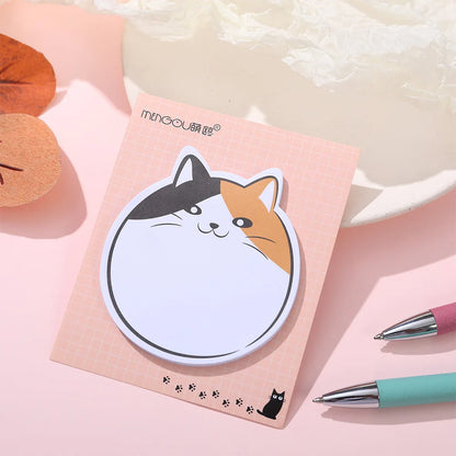 🐾 Adorable Chubby Cat Sticky Notes 🌟 30 Sheets of Purr-fect Memo Fun! 🐱✨