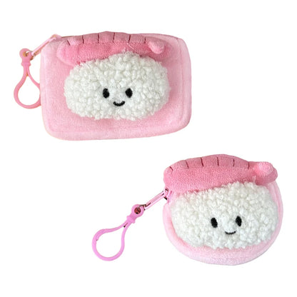 Sushi Delight Wallet Keychain 🍣💕 | Adorable Shrimp & Veggie Roll Card Holder 🎉 | Ideal Gift for Lovely Ladies! 🌼 - Pixie Quill