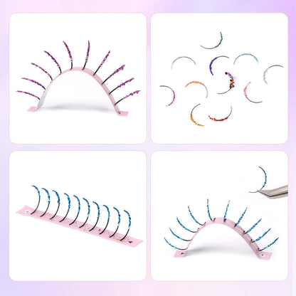 Sparkling Kawaii Rainbow Lash Extensions 🌈✨