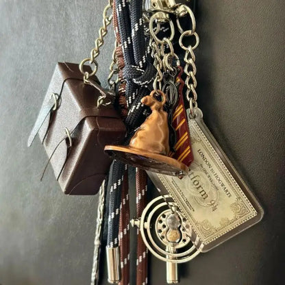 Whimsical Macrame Movie Charm Keychain Pendant Phone Charm For Bags 🎬✨