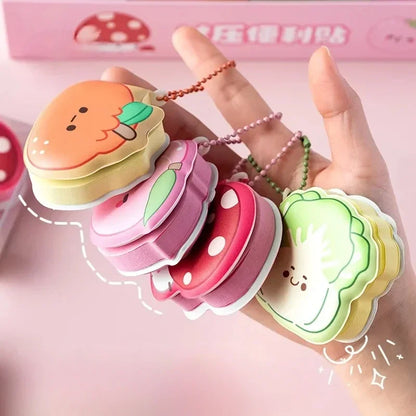 Kawaii Cartoon Soft Silicone Sticky Notes 📒✨ - Adorable Memo Pads for School & Office Supplies! 🐾💖