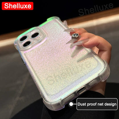 ✨Rainbow Dream Matte Case 🌈 for iPhone 16/15/14/13/12/11 Pro Max - Shockproof & Stylish! 📱💖
