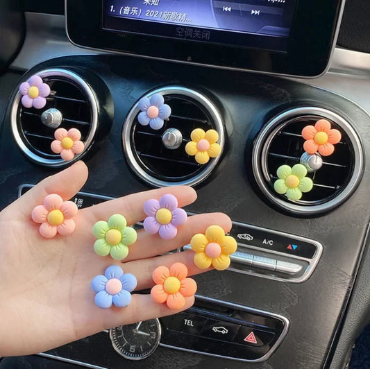 Kawaii Floral Aromatherapy Clip 🌸✨ | Cute Car Air Freshener & Decorative Auto Accessory 🚗💖
