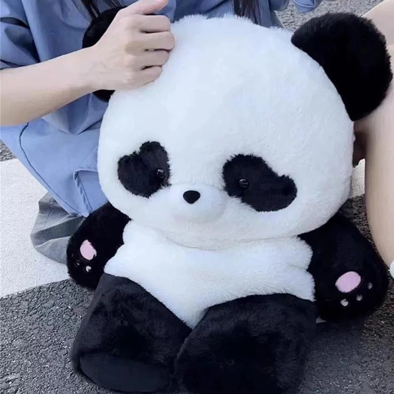 Adorable Panda Plush Backpack 🐼💕 | Kawaii Cartoon School Bag for Girls 🎒✨