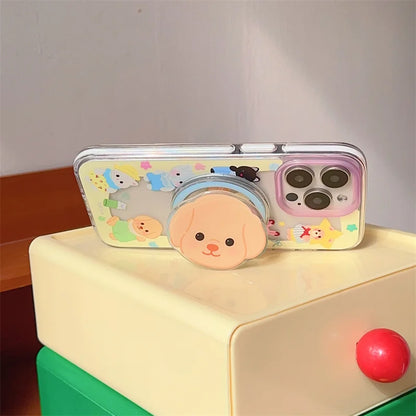 Adorable Animal Magic Magnet Phone Case 🐾✨ for iPhone 16/15/14/13/12