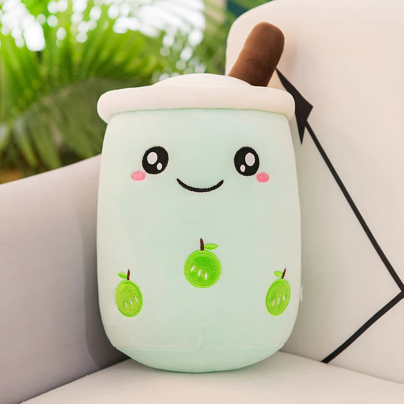 Bubble Tea Buddy ☕️🧸 Plushie - Cute Room Decor & Soft Hug Cushion 🎁✨ - Pixie Quill
