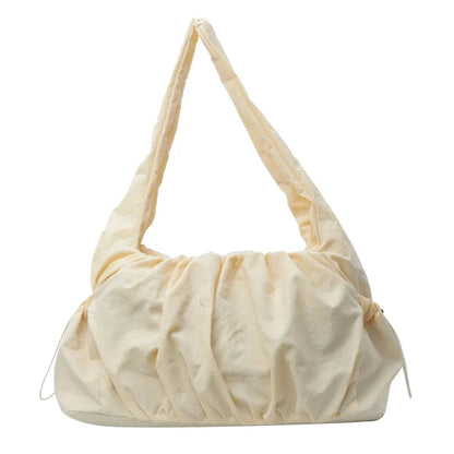 Kawaii Chic Nylon Pleated Crossbody Bag 🎀✨ | Trendy Women's Tote with Large Capacity - Perfect for Casual Adventures! 👜💕