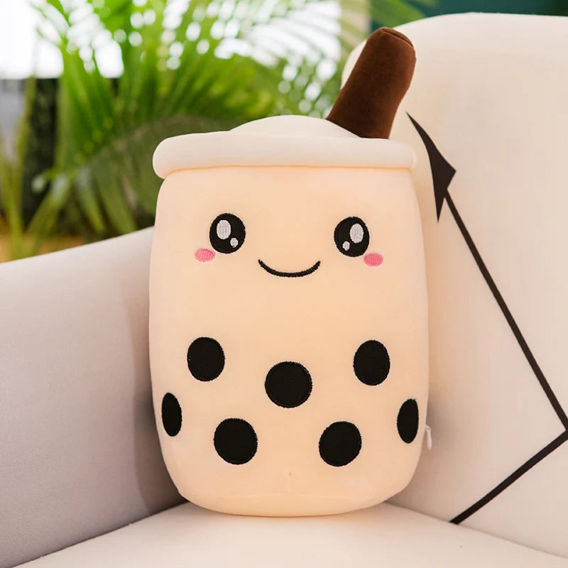 Bubble Tea Buddy ☕️🧸 Plushie - Cute Room Decor & Soft Hug Cushion 🎁✨ - Pixie Quill