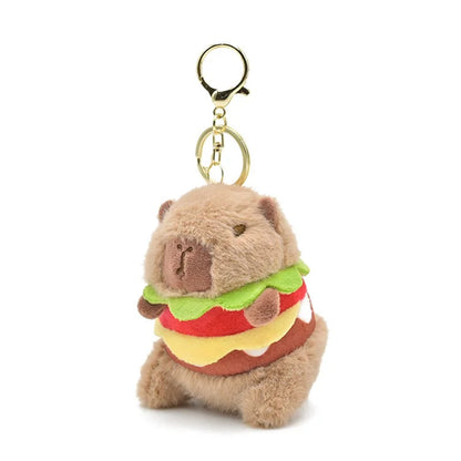 Kawaii Capybara Plush Keychain 🐾 | Adorable Fluffy Bag Pendant 🎒 | Perfect Gift for Kids & Party Fun 🎉