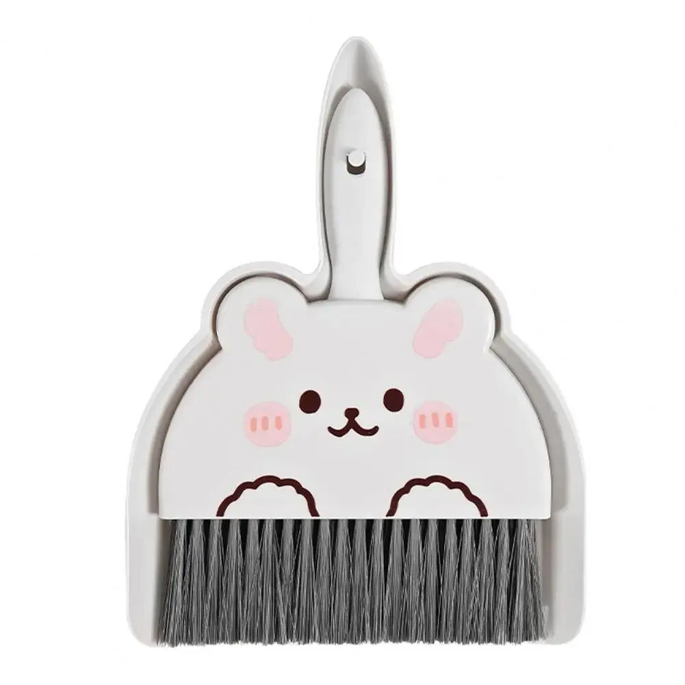 Kawaii Mini Broom & Dustpan Set 🐰🐻🐸 | Adorable Cartoon Cleaning Duo for Fun Home Chores! 🌈✨