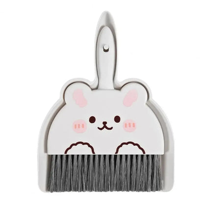 Kawaii Mini Broom & Dustpan Set 🐰🐻🐸 | Adorable Cartoon Cleaning Duo for Fun Home Chores! 🌈✨