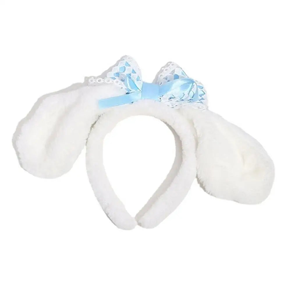 Adorable Cinnamoroll Ears Headband Plush Hair Band Non Slip For Women Girls 🐶✨🎀