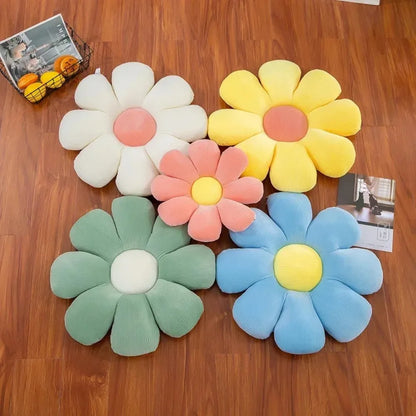 Daisy Dreamland Plush Pillow 🌼✨ Soft Flower Cushion for Kids & Home Decor 💖 - Pixie Quill
