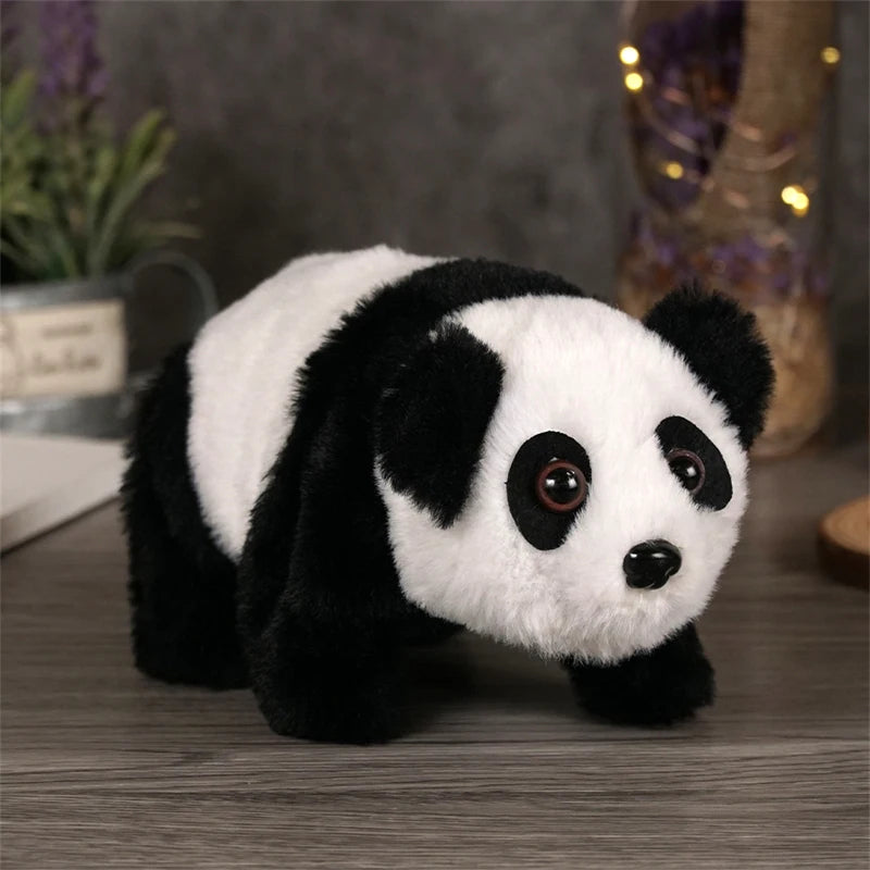 Adorable Walking Panda Plush Toy 🐼 | Interactive Cute Sheep Stuffed Animal 🐑 | Kawaii Simulation Doll Collection 🌟