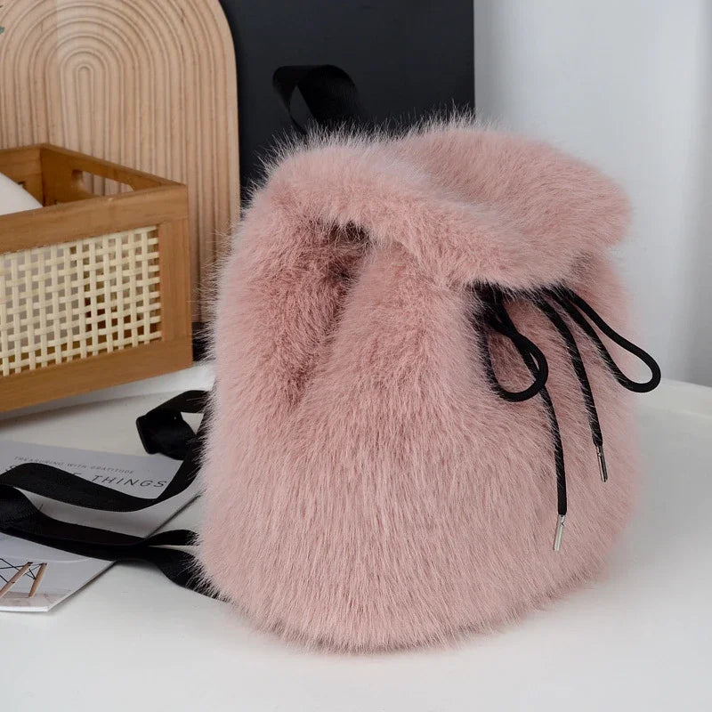 Kawaii Cozy Plush Backpack 🎒✨ | Adorable Large Capacity Women's Bag for Trendy Winter Adventures! ❄️💖